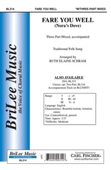 Fare You Well Three-Part Mixed choral sheet music cover